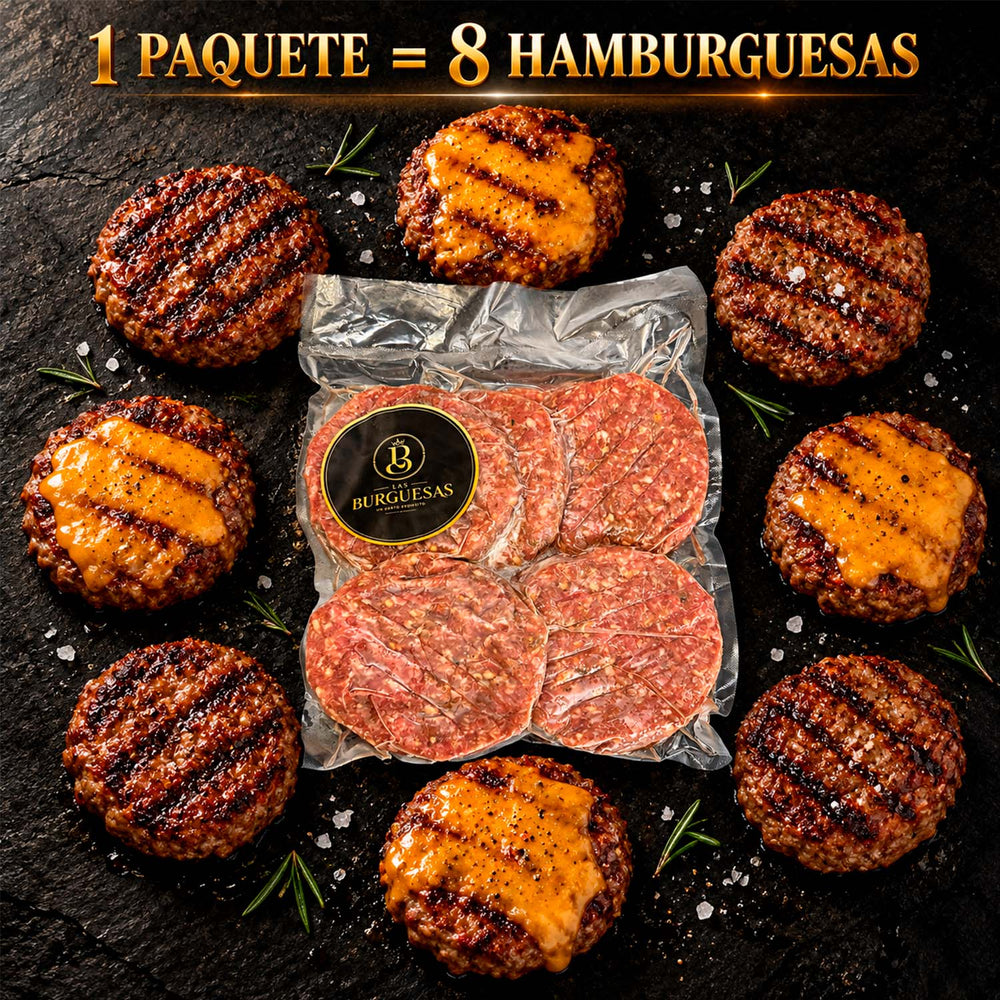 Un paquete equivale a ocho hamburguesas